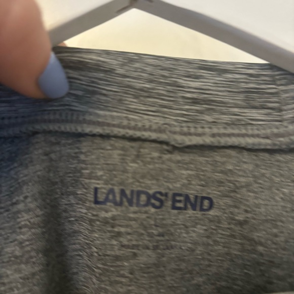 Lands' End Gray Rash Guard Swim Top - Picture 3 of 7
